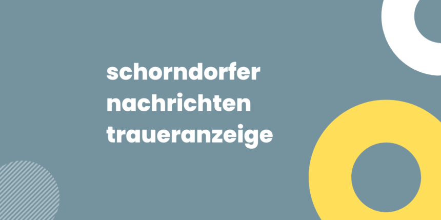 schorndorfer nachrichten traueranzeige